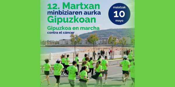 12. martxan minbiziaren aurka Gipuzkoan