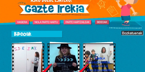 Bozka gure bideoak!