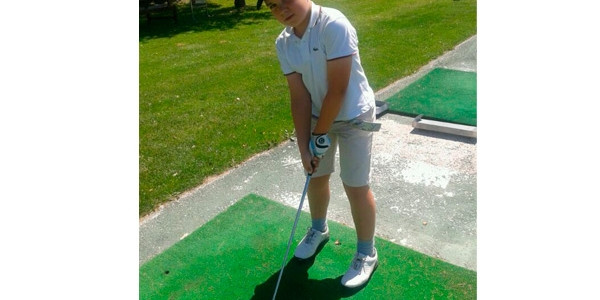 Markel Olasagasti en los campeonatos de España de Golf