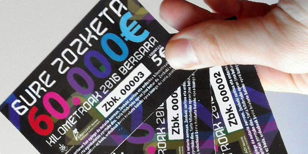 Kilometroak 2016ren aldeko zozketa
