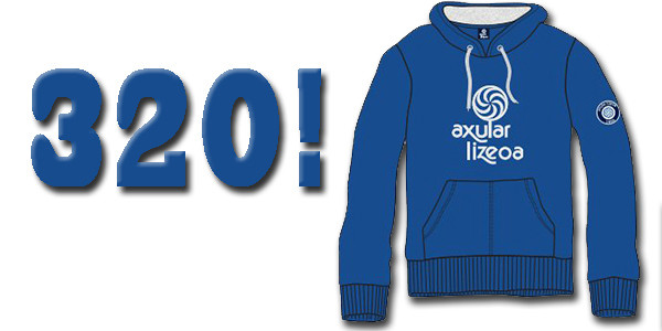 ¡320 sudaderas vendidas!