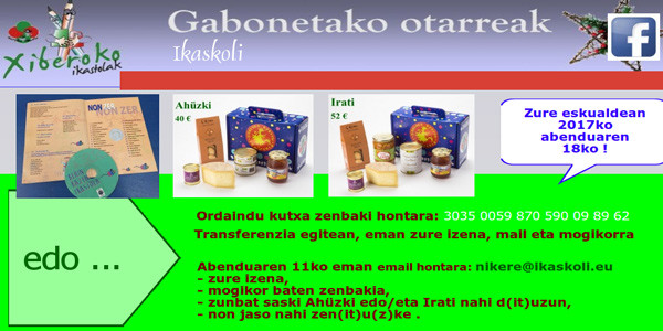 Zuberoako ikastolen aldeko otarrea