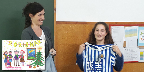Ane Rincón MatiaZaleak postal-lehiaketan saritua