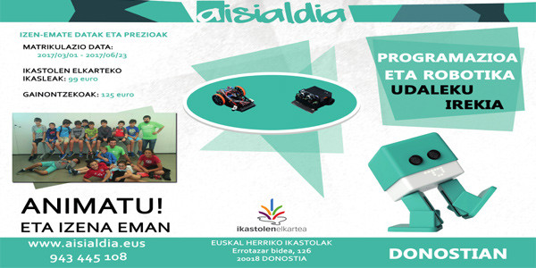 Campamento abierto de programación y robótica